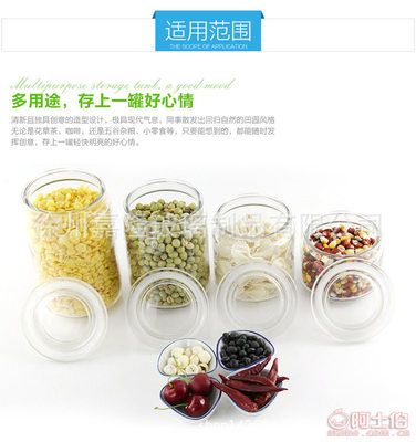 【厨房调味罐透明玻璃储物罐密封瓶果酱罐子食品酱菜瓶茶叶罐蜂蜜瓶350ml】铜山区隆康玻璃制品加工厂 - 产品库